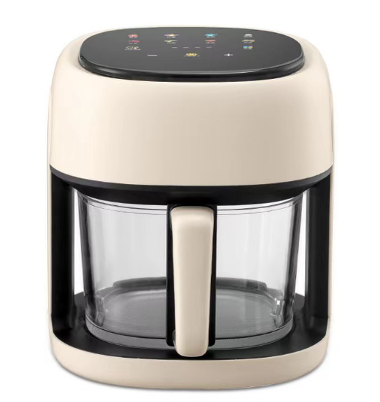 6L air fryer
(LCD touch screen + viewing window))