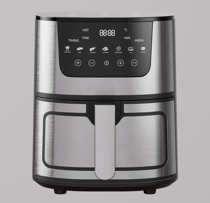 Actual capacity 4.5L digital stainless steel panel